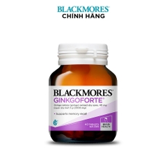 Viên uống bổ não blackmores gingkoforte 40 viên - giảm tình trạng lo lắng căng thẳng và suy giảm trí nhớ