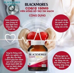 Blackmores Super Strength Coq10 150mg 30 Capsules  hỗ trợ hệ thống tim mạch và mạch máu khỏe mạnh
