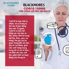 Blackmores Super Strength Coq10 150mg 30 Capsules  hỗ trợ hệ thống tim mạch và mạch máu khỏe mạnh