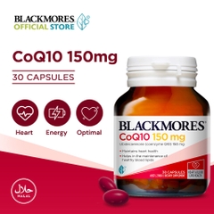 Blackmores Super Strength Coq10 150mg 30 Capsules  hỗ trợ hệ thống tim mạch và mạch máu khỏe mạnh