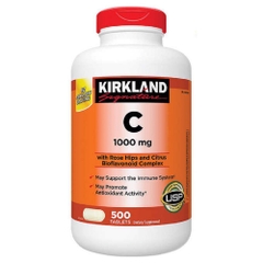 Vitamin C 1000mg Kirkland Signature hỗ trợ tăng đề kháng hộp 500 viên