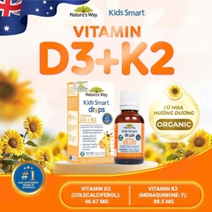 Nature's Way Kids Smart Drops Vitamin D3 + K2 - Vitamin D3K2 Organic 11ml