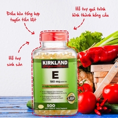 Viên uống vitamin E 400IU Kirkland Signature trắng sáng da, ngừa lão hóa hộp 500 viên