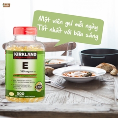 Viên uống vitamin E 400IU Kirkland Signature trắng sáng da, ngừa lão hóa hộp 500 viên