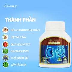 Bổ thận vitatree kindey tonic 100 tablets tăng cường chức năng thận, tráng dương hỗ trợ sinh lý nam