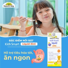 Nature’s Way Kids Smart Liquid ZinC 100ml – Bổ sung kẽm nước tăng sức đề kháng cho bé