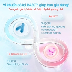 Men vi sinh Life Space Shape B420 Probiotic 60 viên hỗ trợ giảm cân, đốt mỡ,cải thiện tiêu hóa và giảm táo bón