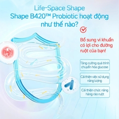 Men vi sinh Life Space Shape B420 Probiotic 60 viên hỗ trợ giảm cân, đốt mỡ,cải thiện tiêu hóa và giảm táo bón