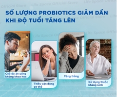 Men vi sinh Life Space Double Strength hỗ trợ tiêu hóa khỏe mạnh và hỗ trợ tăng cường sức đề kháng lọ 30 viên