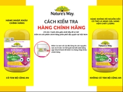 Kẹo dẻo bổ sung vitamin từ rau Nature's Way Vita Gummies Multivitamin+Vegies cho bé 60 viên bổ sung chất xơ cho bé phát triển toàn diện