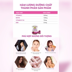 Nature’s Way Adult Vita Gummies Hair Skin Nails – Bổ sung Vitamin C, E, Biotin và kẽm hỗ trợ da, tóc móng khỏe mạnh