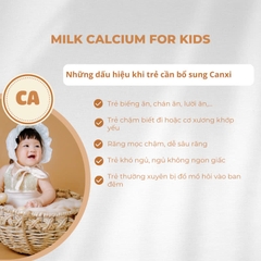 Bio Island Milk Calcium For Kids 90 viên bổ sung canxi + d3 cho bé từ 7 tháng tuổi