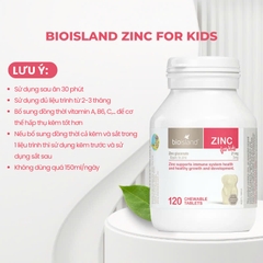 Bio Island ZinC cho bé 120 viên bổ sung kẽm cho bé