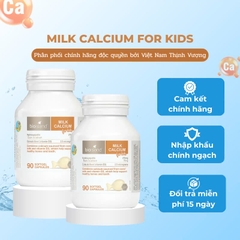Bio Island Milk Calcium For Kids 90 viên bổ sung canxi + d3 cho bé từ 7 tháng tuổi