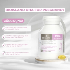 Bio Island DHA Cho Bà Bầu 60 Viên cho từ 10 tuần tuổi trong bụng mẹ