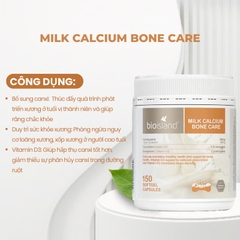 Bio Island Milk Calcium Bone Care 150 viên bổ sung canxi cho mẹ bầu
