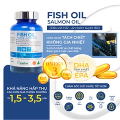 Dầu cá hồi đại dương Úc Careline Fish oil hộp 100 viên