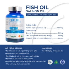 Dầu cá hồi đại dương Úc Careline Fish oil hộp 100 viên