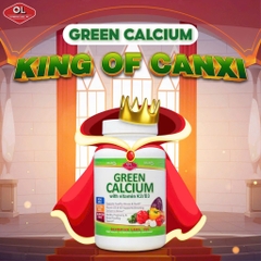 Bổ sung canxi hữu cơ cho cơ thể Olympian Labs Green Calcium with Vitamin K2/D3 hộp 100 viên