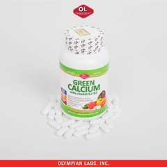 Bổ sung canxi hữu cơ cho cơ thể Olympian Labs Green Calcium with Vitamin K2/D3 hộp 100 viên