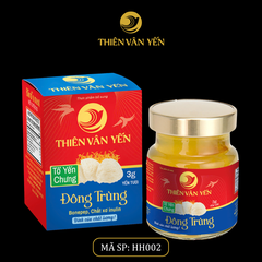 Tổ Yến Chưng Đông Trùng - Yến Tươi 3g - Hộp 1 Hũ - Thiên Vân Yến
