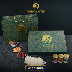 Hộp Quà Tặng 12 Hũ 9g, Mix 3 vị ( 4ĐP, 4ĐT, 4SF) - Hoàng Gia - Thiên Vân Yến