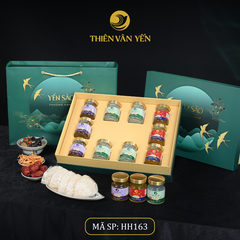 Hộp quà tặng 10 hũ - Mix 3 vị 3g (3 ĐT, 4ĐP, 3SF) - Bầu trời xanh - Thiên Vân Yến