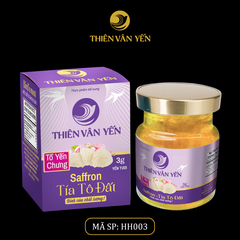 Tổ Yến Chưng Saffron Tía Tô Đất - Yến tươi 3g - Hũ Trần - Thiên Vân Yến