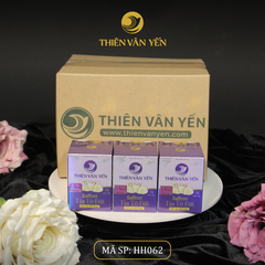 Thùng 24 Hũ - Tổ Yến Chưng Saffron Tía Tô Đất 3g Yến Tươi - Thiên Vân Yến