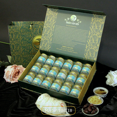 Hộp quà tặng 18 hũ - Tổ yến chưng Đường ăn kiêng 3g - Hoàng gia - Thiên Vân Yến