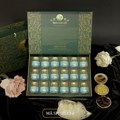 Hộp quà tặng 18 hũ - Tổ yến chưng Đường ăn kiêng 3g - Hoàng gia - Thiên Vân Yến