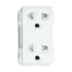 Ổ cắm đôi 3 chấu có màn che Panasonic WEV1582-7SW