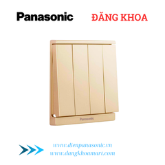 Bộ 4 công tắc B, 1 chiều Moderva Vàng ánh kim WMF507MYZ-VN