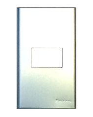 Mặt 1 thiết bị kim loại nhôm vân xước Panasonic WEG6501-1
