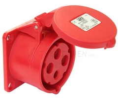 F314-6 Ổ cắm gắn âm thẳng không kín nước IP44