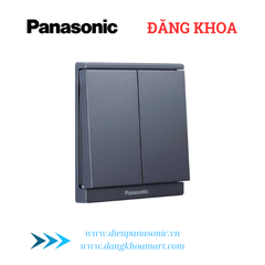 Bộ 2 công tắc B, 1 chiều Moderva xám ánh kim WMF503MYH-VN