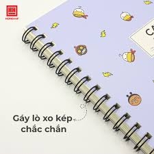 Sổ lò xo kẻ caro 200 trang A4 Hồng Hà Oringa - 4177