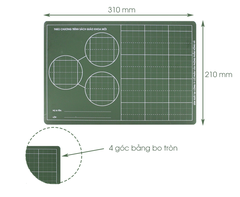 Bảng phấn học sinh Hồng Hà 2 mặt tách gộp 4 ly - 3555