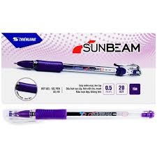 Bút gel TL Sunbeam xanh, đen, đỏ, tím