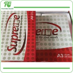 Giấy A3 Supreme 70gsm Chính Hãng – Trắng Mịn, Không Kẹt Giấy, Giá Tốt