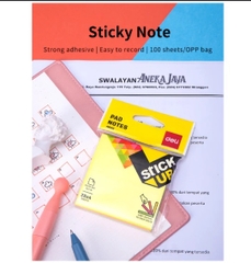 Giấy note Deli vàng
