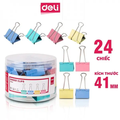 Kẹp bướm Deli đa kích thước