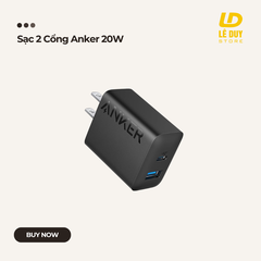 Sạc 2 Cổng Anker 20W
