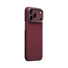 PITAKA Burgundy (PitaTap™) iPhone 18 Pro Max Edge Case