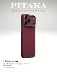 PITAKA Burgundy (PitaTap™) iPhone 18 Pro Max Edge Case