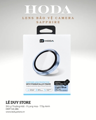 Kính Bảo Vệ Camera HODA Sapphire iPhone 18 Pro / 18 Pro Max – Light Blue
