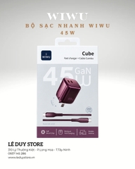 BỘ SẠC NHANH WIWU 45W ( Cherry )
