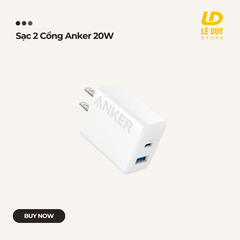 Sạc 2 Cổng Anker 20W