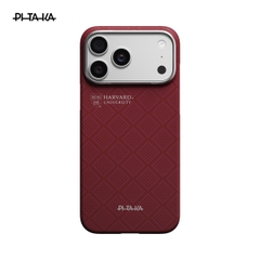 Ốp lưng iPhone 17 Pro Max - PITAKA Edge (with PitaTap) - Harvard Crimson