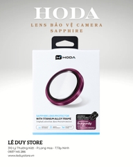 Kính Bảo Vệ Camera HODA Sapphire iPhone 18 Pro / 18 Pro Max – Màu Burgundy